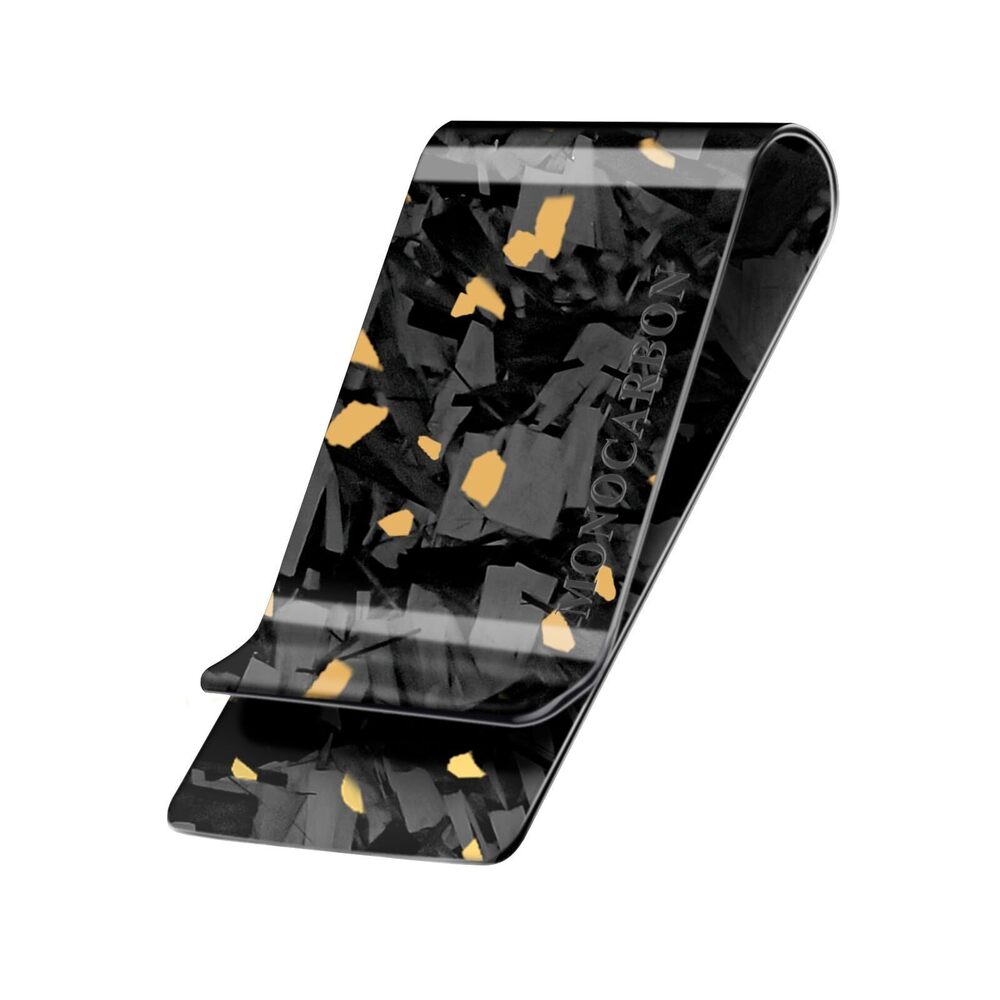 9389 Real Forged Carbon Fiber Money Clip , 1.38-inch Wide Ultra-Thin &
